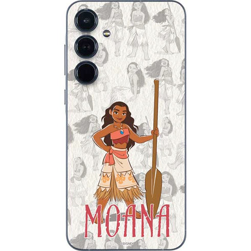 Disney Princess Moana Pattern Galaxy A55 5G Skin